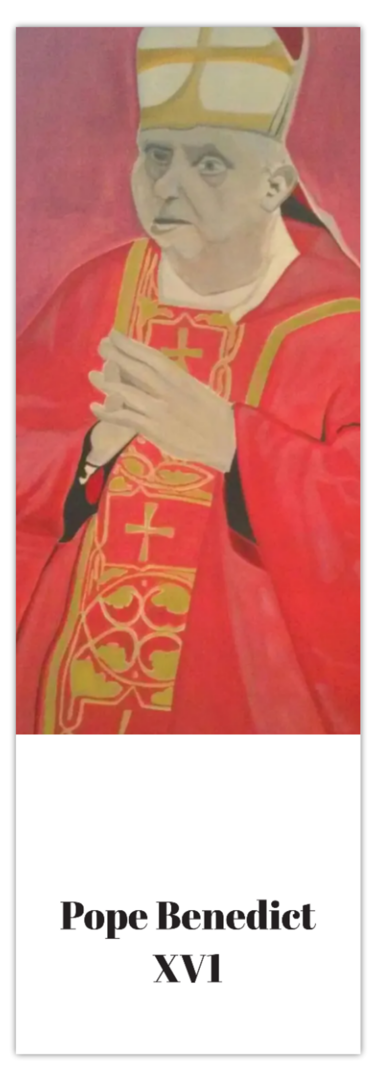 (Set of 5) Pope Benedict XV1 Bookmarks